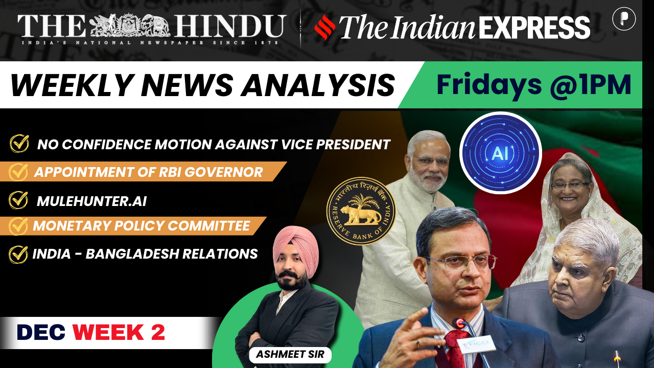 The Hindu Analysis I The Indian Express I December week 2 PDF