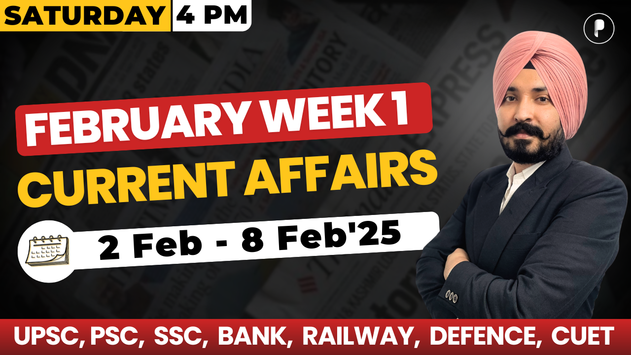 Weekly Current Affairs February Week - 1 PDF