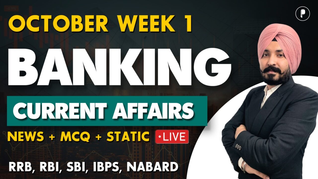 Weekly Banking Current Affairs october'25 - PDF Week 1