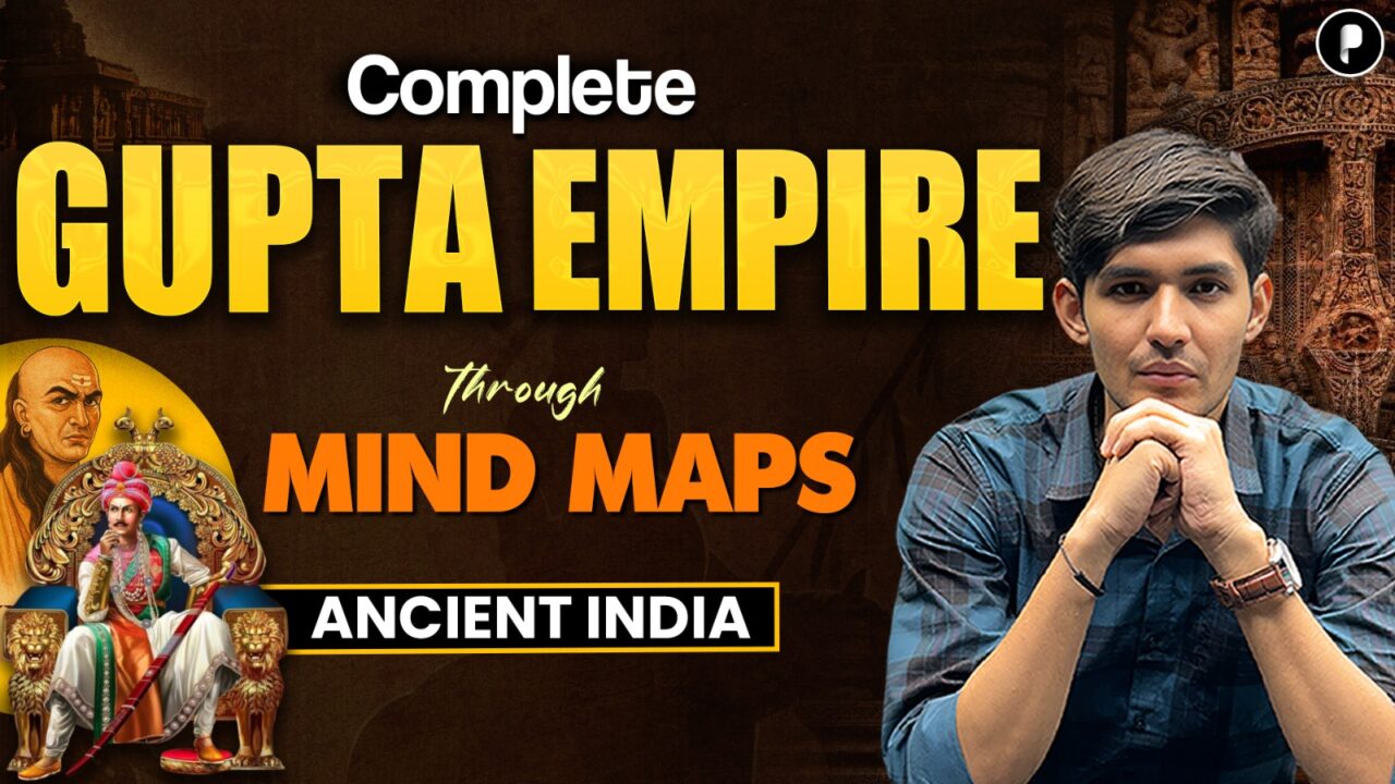 Complete Gupta Empire through Mind Map