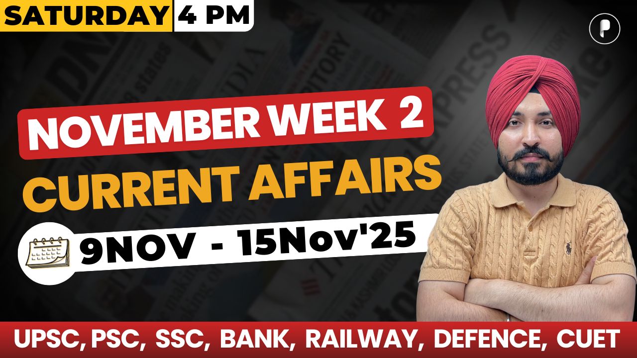Weekly Current Affairs 2025 | November 2025 Week 2