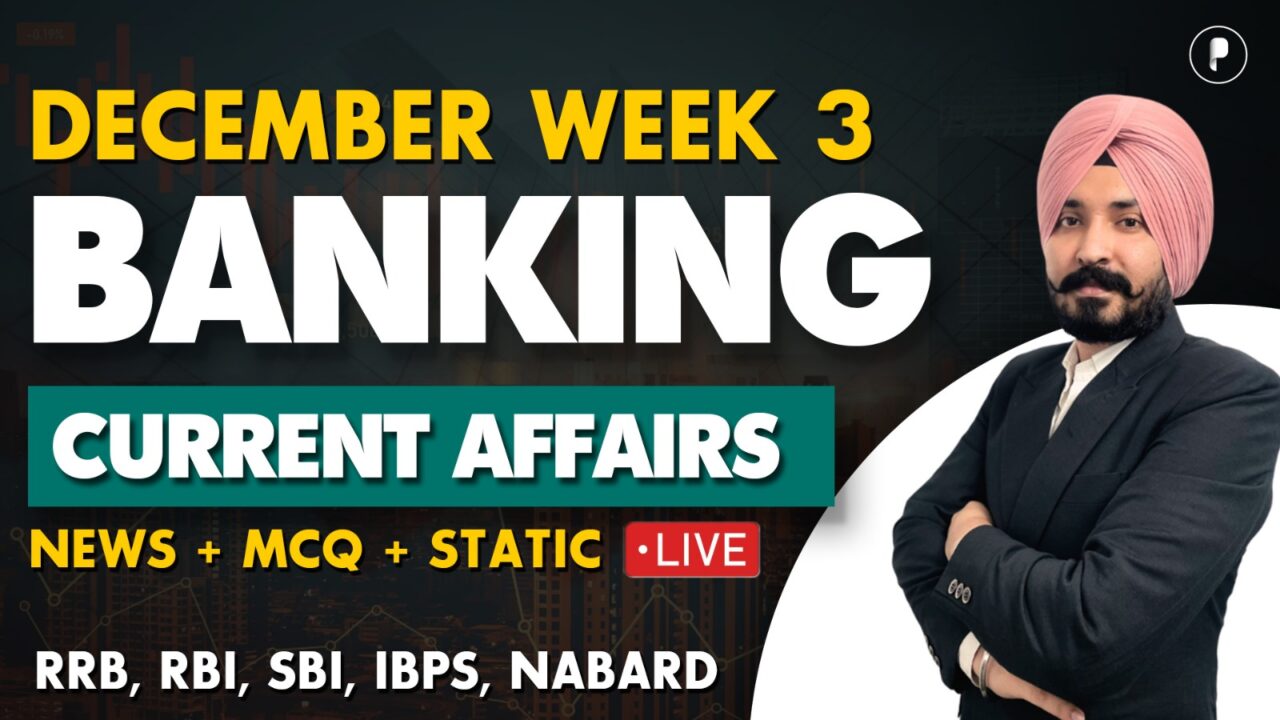 Weekly Banking Current Affairs December'25 - PDF Week 3