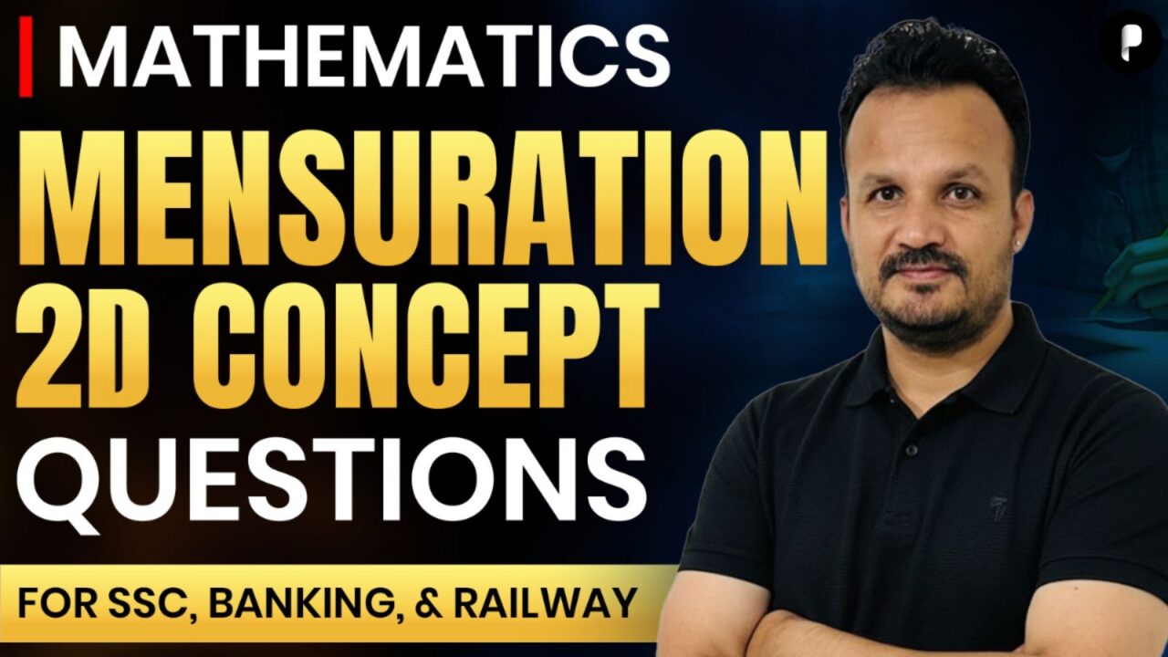 Mensuration 2D Question in Maths for SSC, Banking & Railway Exams