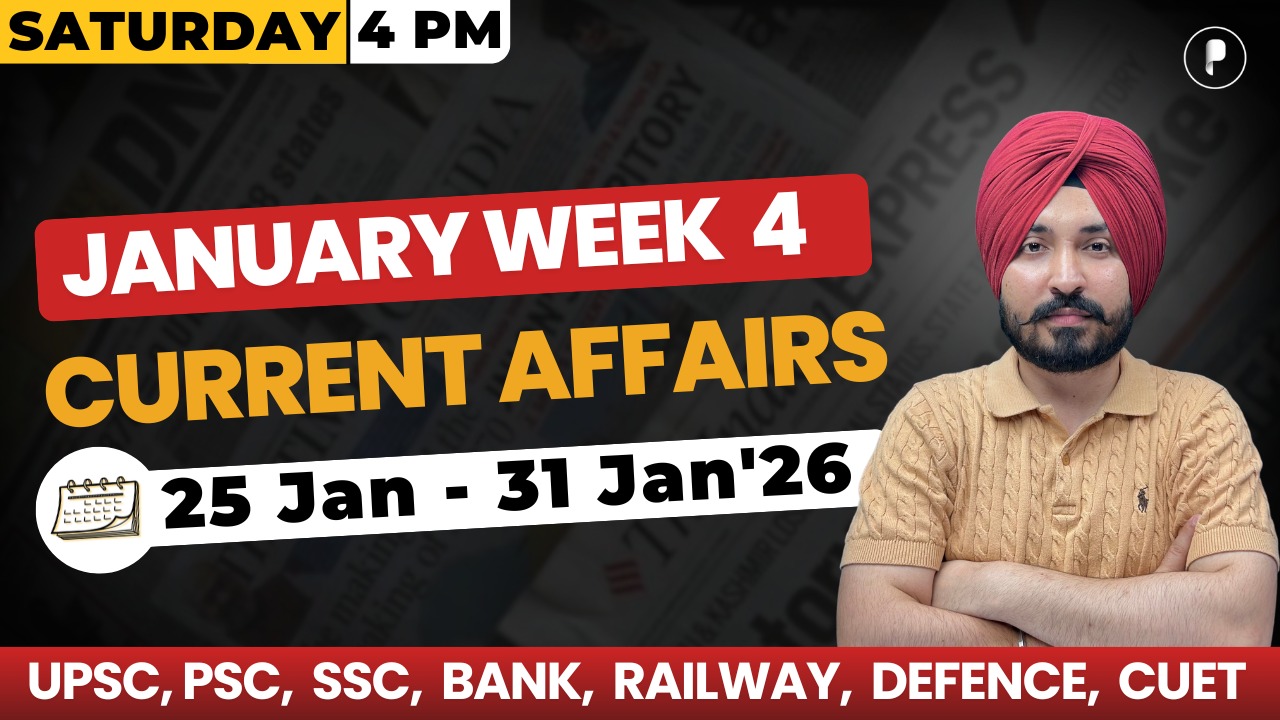 Weekly Current Affairs 2025 | January 2026 Week 4