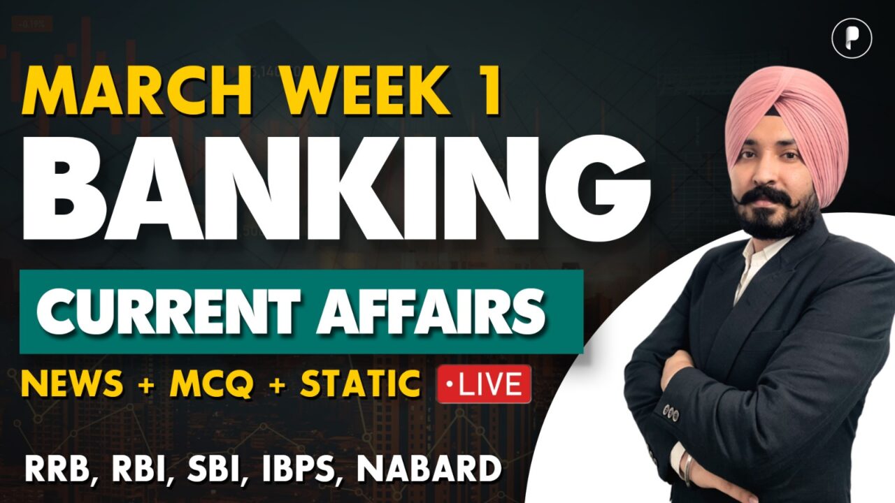 Weekly Banking Current Affairs March'26 - PDF Week 1
